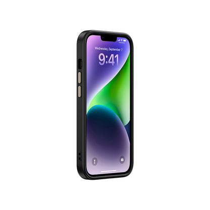 Apple iPhone 14 Kılıf M-safe Şarj Özellikli Karbon Fiber Görünümlü Zore Antina Kapak