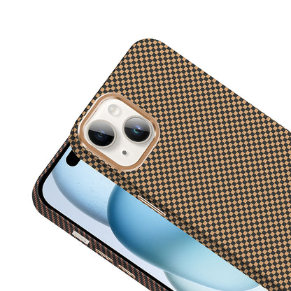 Apple iPhone 14 Kılıf M-safe Şarj Özellikli Karbon Fiber Görünümlü Zore Gros Kapak