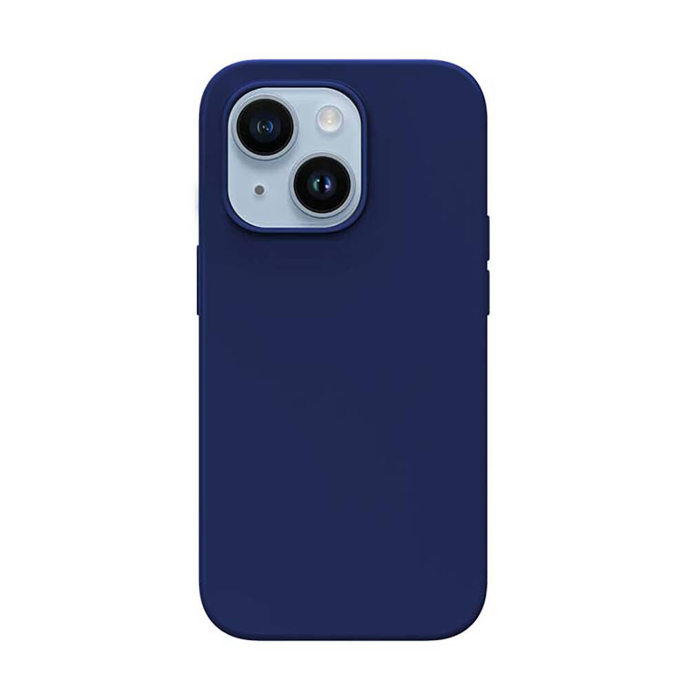 Apple iPhone 14 Kılıf M-safe Şarj Özellikli Liquid Silikon Recci Mousse Serisi Kapak