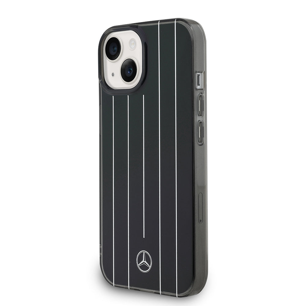 Apple iPhone 14 Kılıf Mercedes Benz Orjinal Lisanslı New Urban 3 Sert PC Paralel Çizgi Desenli Kapak