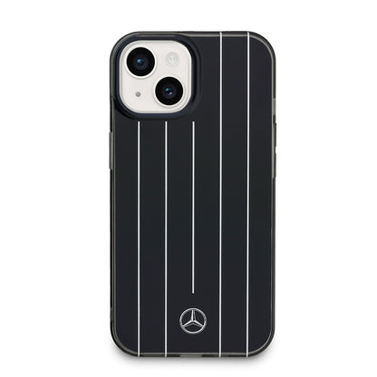 Apple iPhone 14 Kılıf Mercedes Benz Orjinal Lisanslı New Urban 3 Sert PC Paralel Çizgi Desenli Kapak