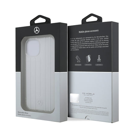 Apple iPhone 14 Kılıf Mercedes Benz Orjinal Lisanslı New Urban 3 Sert PC Paralel Çizgi Desenli Kapak