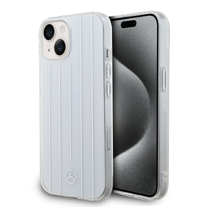 Apple iPhone 14 Kılıf Mercedes Benz Orjinal Lisanslı New Urban 3 Sert PC Paralel Çizgi Desenli Kapak