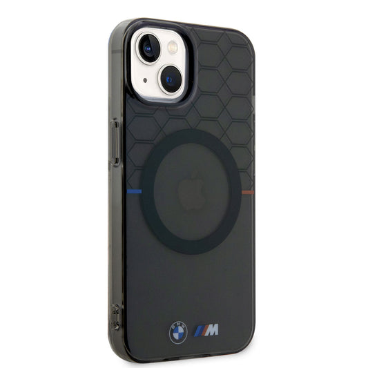 Apple iPhone 14 Plus Kılıf BMW M-safe Şarj Özellikli Transparan M Dizayn Kapak