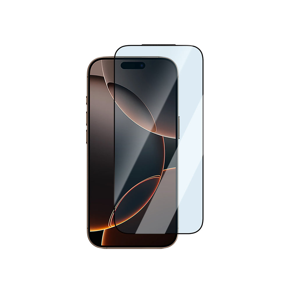 Apple iPhone 14 Pro CaseWorld Applicator Serisi 2.5D Eyesafe Mavi Işık Teknolojili 0.33mm Temperli Cam Ekran Koruyucu + Uygulama Aparatı