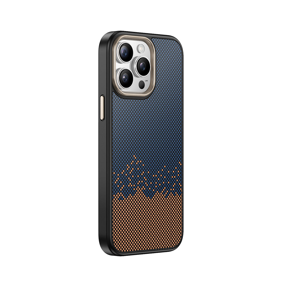 Apple iPhone 14 Pro Kılıf M-safe Şarj Özellikli Karbon Fiber Görünümlü Zore Antina Kapak