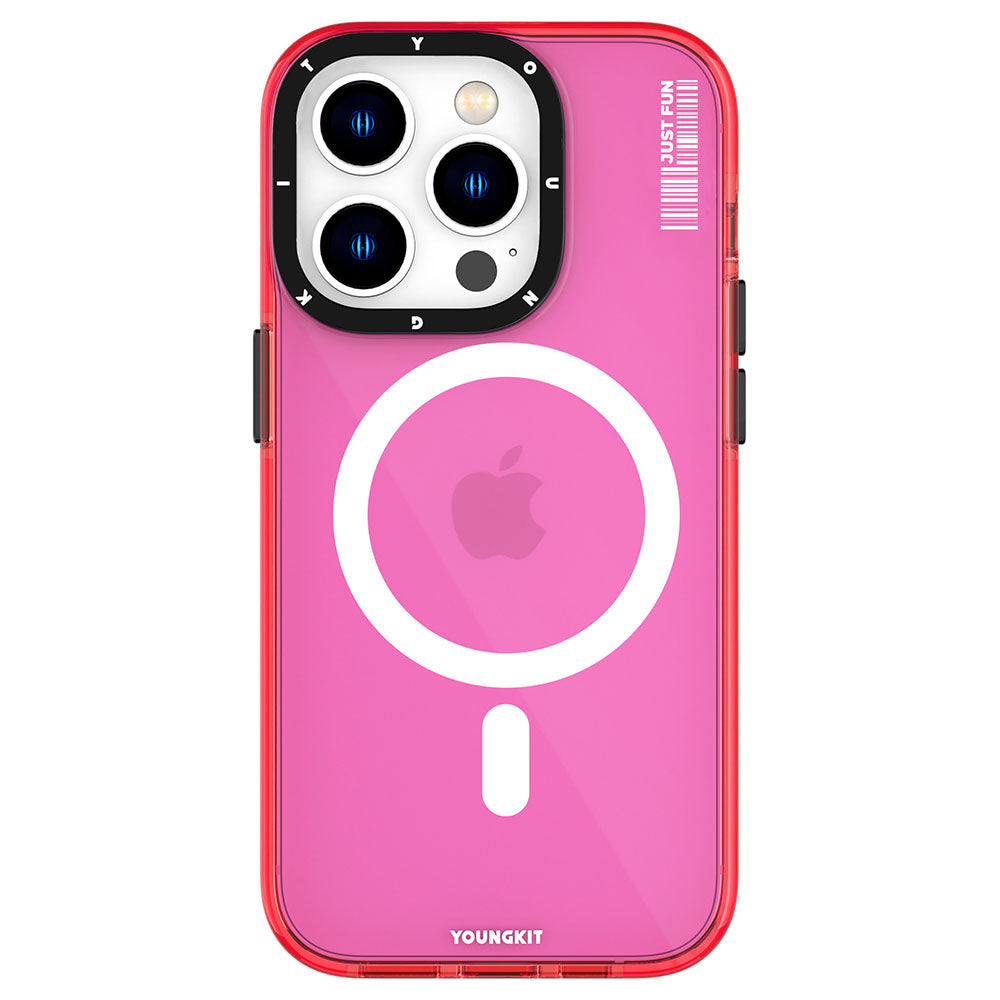 Apple iPhone 14 Pro Kılıf M-safe Şarj Özellikli YoungKit Crystal Color Serisi Kapak