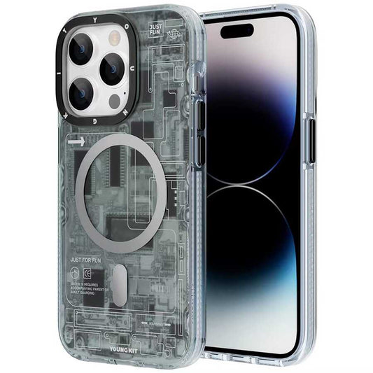 Apple iPhone 14 Pro Kılıf M-safe Şarj Özellikli YoungKit Technology Serisi Kapak
