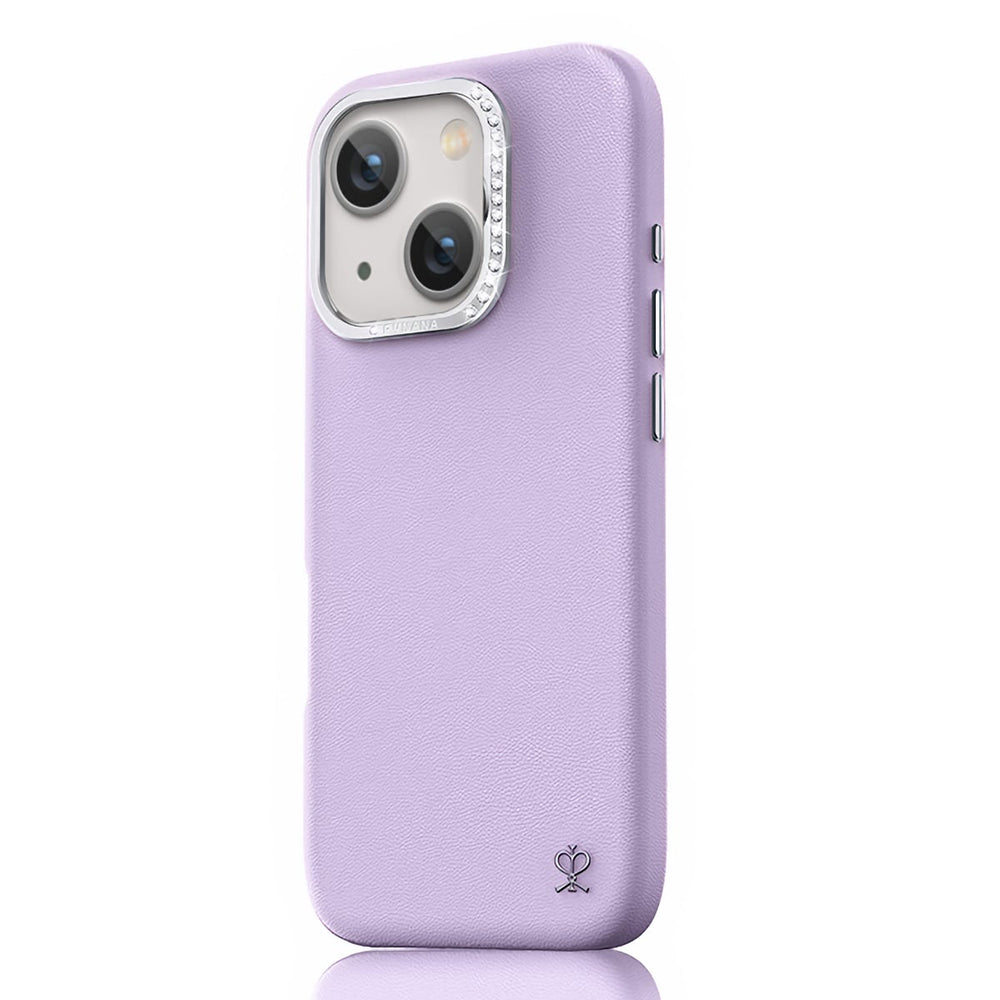 Apple iPhone 14 Pro Kılıf Suni Deri Tasarımlı Pynana Starry Serisi Kapak