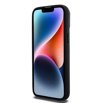 Apple iPhone 14 Pro Max Kılıf Aston Martin Orjinal Lisanslı M-safe Şarj Özellikli Renkli Halka ve Karbon Fiber Tasarımlı Kapak