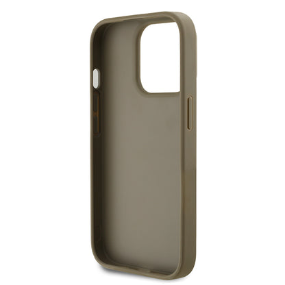 Apple iPhone 14 Pro Max Kılıf DKNY Orjinal Lisanslı Taşlı DKNY Yazılı Metalik Rhinestones PU Deri Kapak