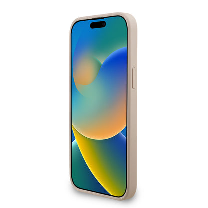 Apple iPhone 14 Pro Max Kılıf Guess Orjinal Lisanslı M-safe Şarj Özellikli PU Deri Bilek Askı İpli Yazı Logolu Kapak