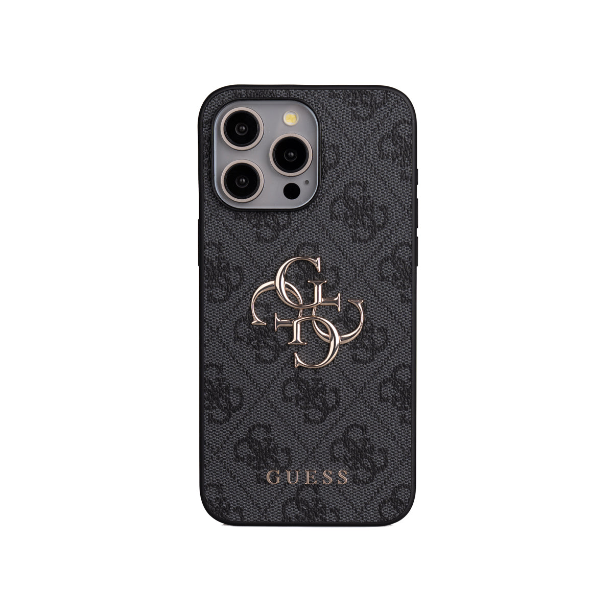 Apple iPhone 14 Pro Max Kılıf Guess Orjinal Lisanslı PU Deri 4G Büyük Metal Logolu Çapraz Vücut Askılı Kapak