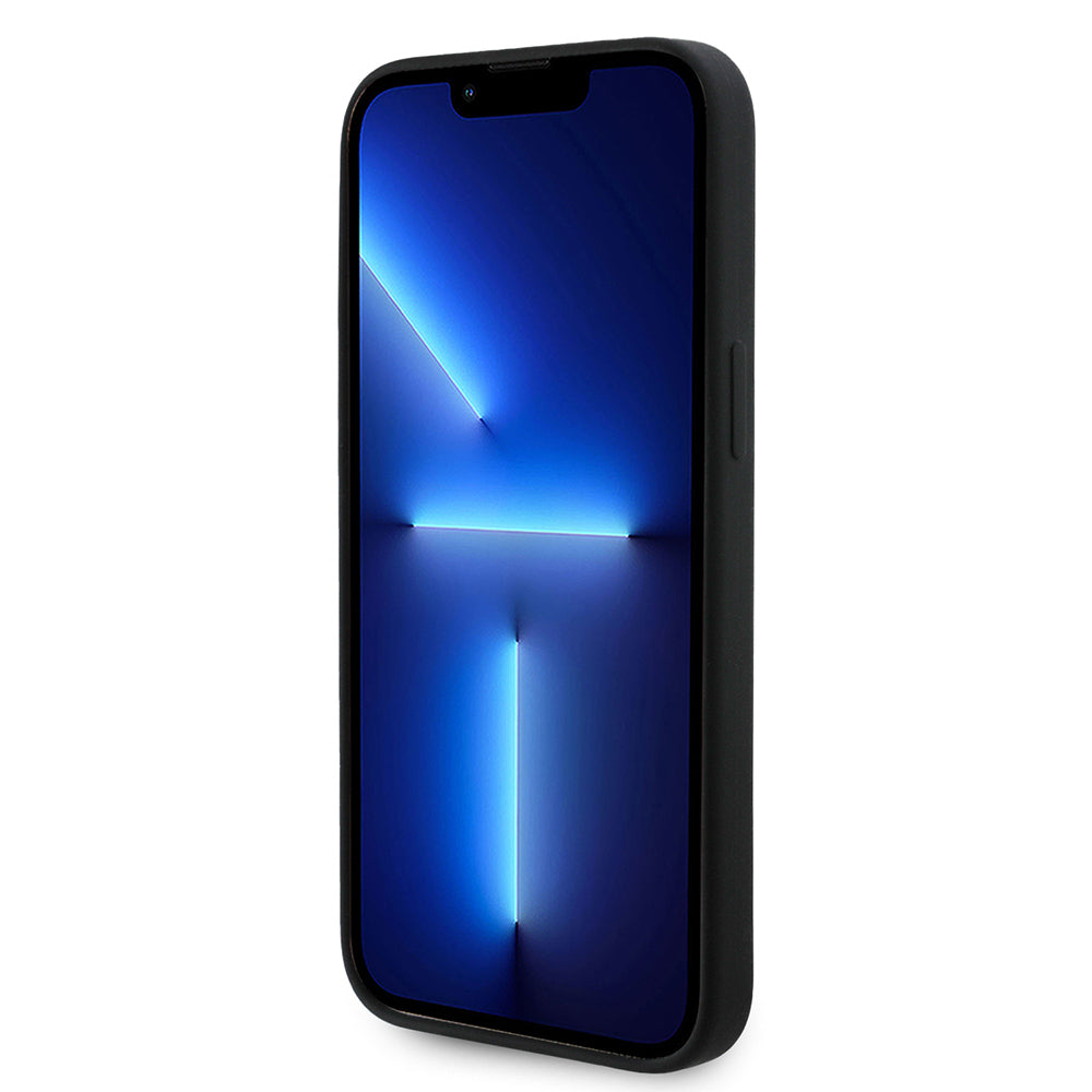Apple iPhone 14 Pro Max Kılıf Guess Orjinal Lisanslı Yazı ve Taşlı 4G Logolu Silikon Kapak