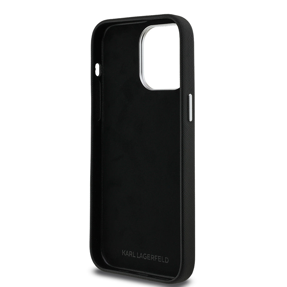 Apple iPhone 14 Pro Max Kılıf Karl Lagerfeld Orjinal Lisanslı K&C Heads Pin Kapak