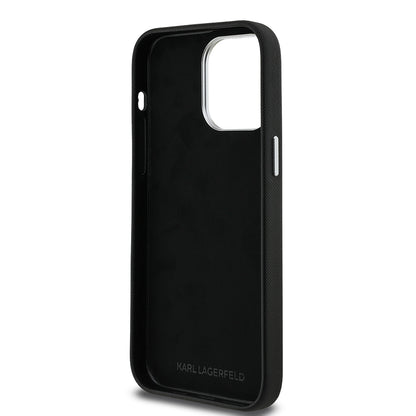 Apple iPhone 14 Pro Max Kılıf Karl Lagerfeld Orjinal Lisanslı K&C Heads Pin Kapak