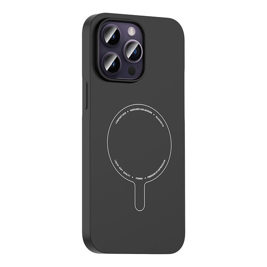 Apple iPhone 14 Pro Max Kılıf M-Safe Şarj Özellikli Kamera Korumalı Zore Elio Sert PC Kapak