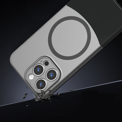 Apple iPhone 14 Pro Max Kılıf M-Safe Şarj Özellikli Mıknatıslı Zore Duble Kapak