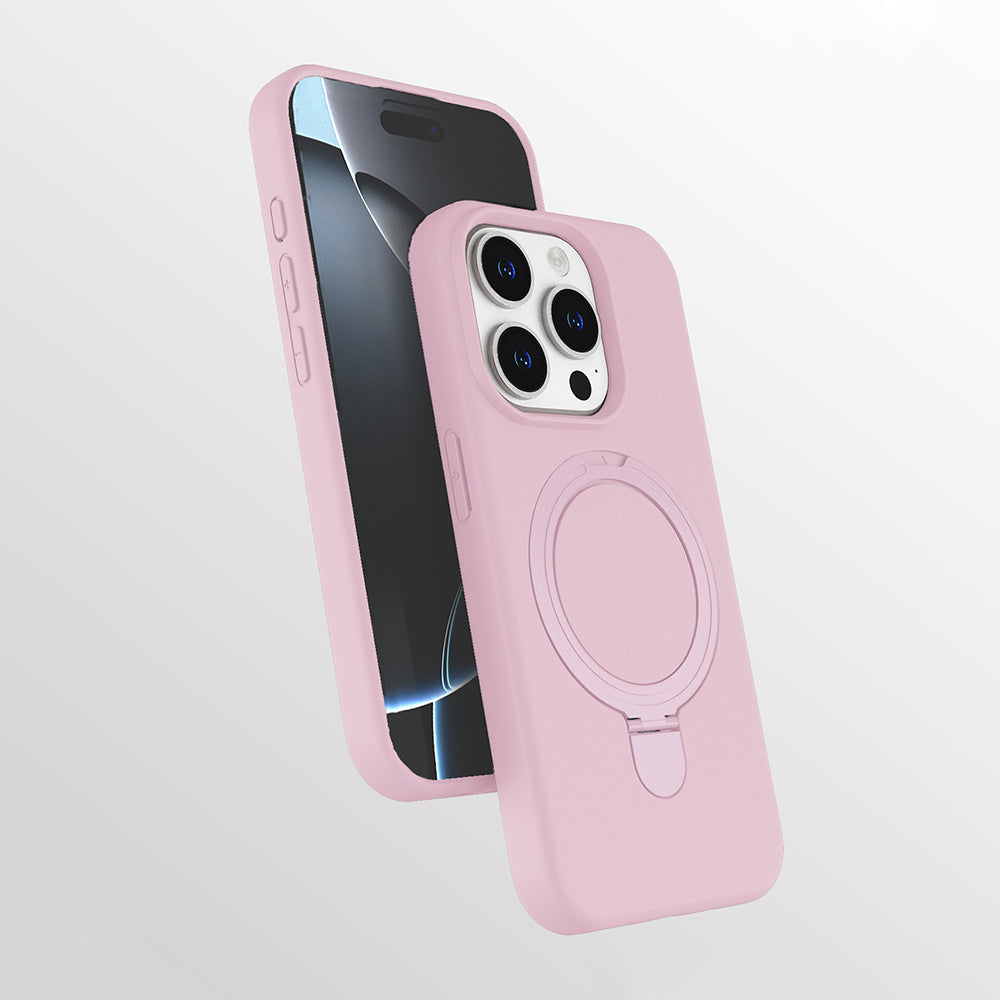 Apple iPhone 14 Pro Max Kılıf M-safe Şarj Özellikli Standlı Zore Samara Kapak