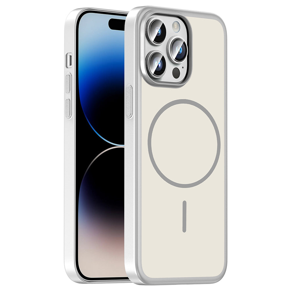 Apple iPhone 14 Pro Max Kılıf M-Safe Şarj Özellikli Zore Lora PC Kapak