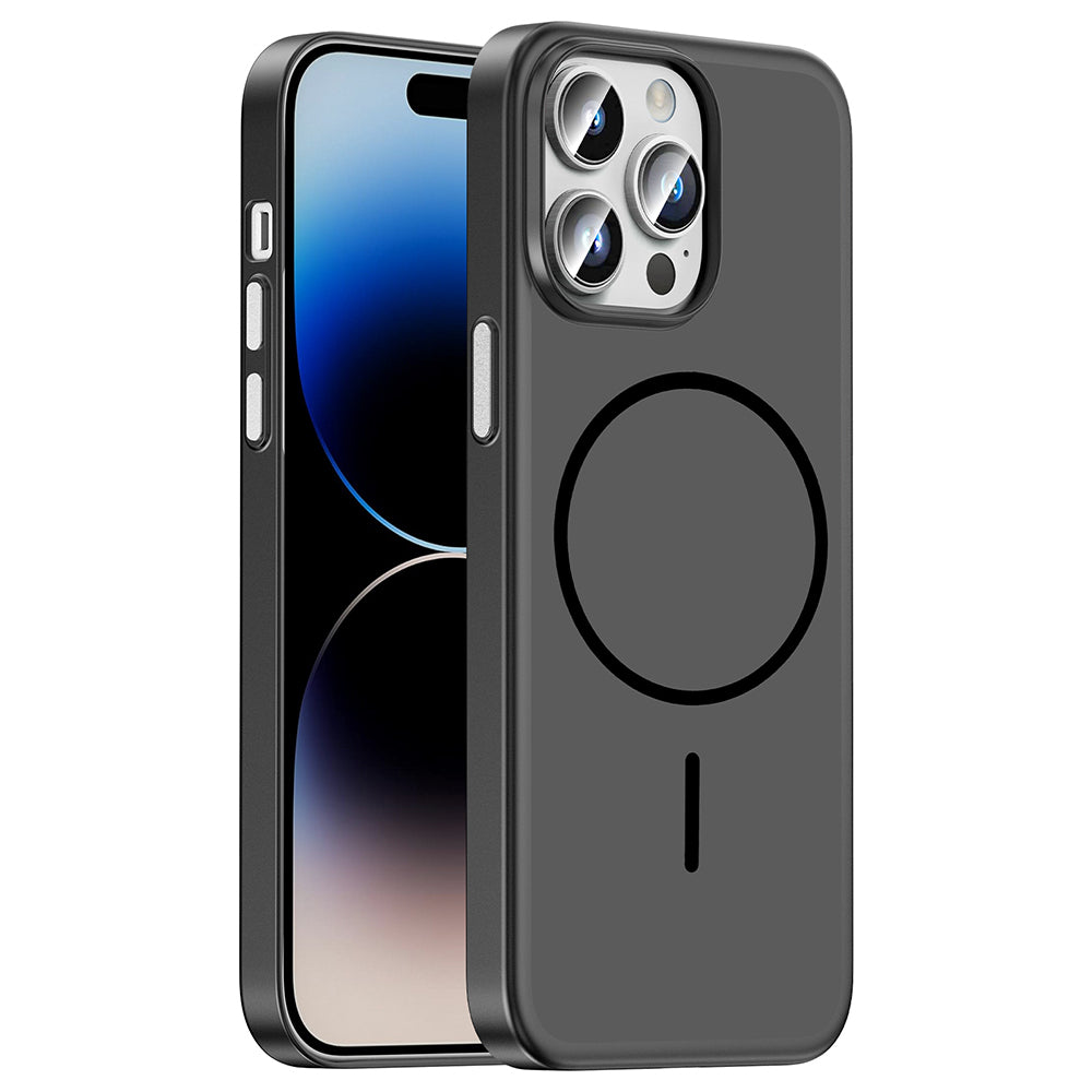 Apple iPhone 14 Pro Max Kılıf M-Safe Şarj Özellikli Zore Lora PC Kapak