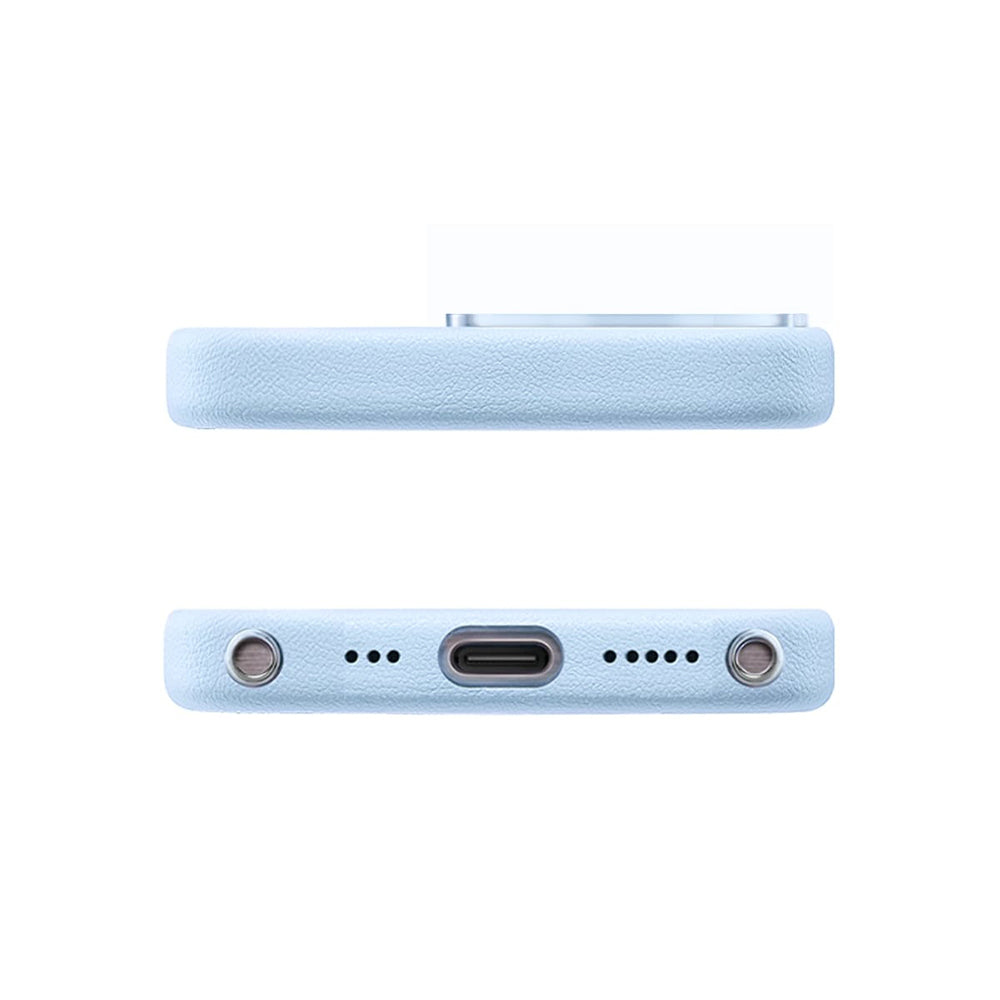 Apple iPhone 14 Pro Max Kılıf M-safe Şarj Özellikli Standlı Suni Deri Tasarımlı Pynana Dancing Circle Serisi Kapak
