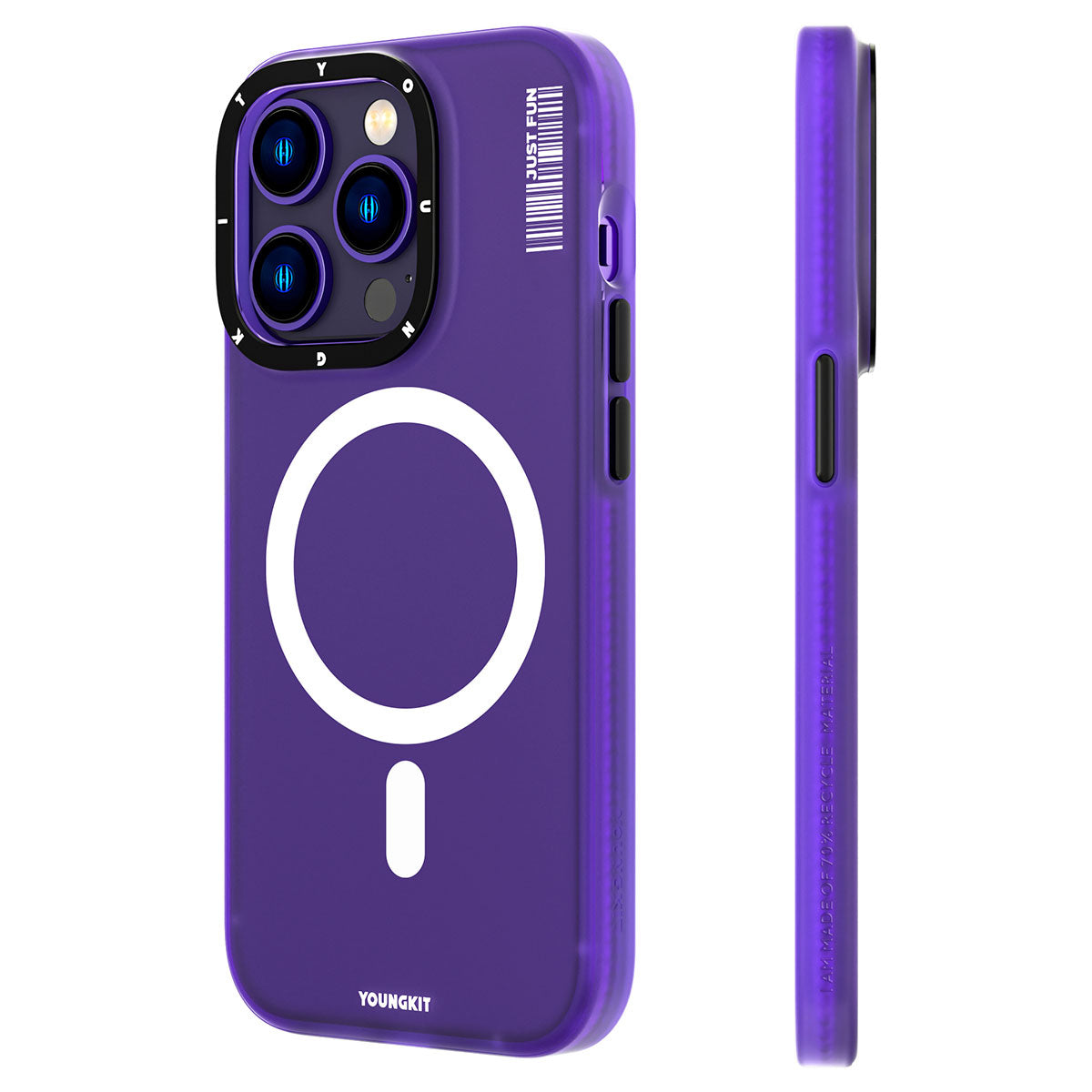 Apple iPhone 14 Pro Max Kılıf M-safe Şarj Özellikli Youngkit Colored Sand Serisi Kapak