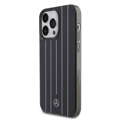 Apple iPhone 14 Pro Max Kılıf Mercedes Benz Orjinal Lisanslı New Urban 3 Sert PC Paralel Çizgi Desenli Kapak