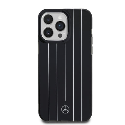 Apple iPhone 14 Pro Max Kılıf Mercedes Benz Orjinal Lisanslı New Urban 3 Sert PC Paralel Çizgi Desenli Kapak