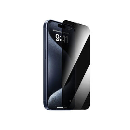 Apple iPhone 14 Pro Max Wiwu GT-011 Anti-Bakteriyel Özellikli Polimer Oleofobik Kaplama Temperli Privacy Cam Ekran Koruyucu