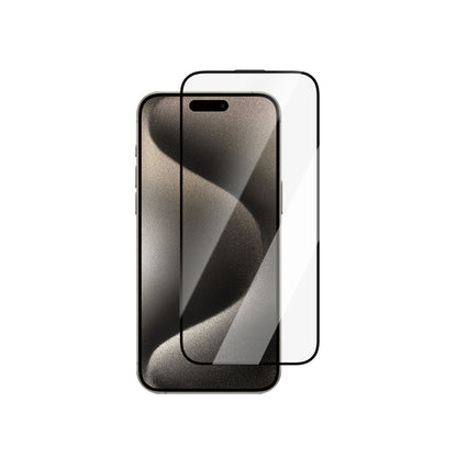 Apple iPhone 15 CaseWorld 0.25mm HD 3D Temperli Cam Ekran Koruyucu + Uygulama Aparatlı