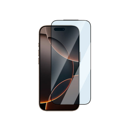 Apple iPhone 15 CaseWorld Applicator Serisi 2.5D Eyesafe Mavi Işık Teknolojili 0.33mm Temperli Cam Ekran Koruyucu + Uygulama Aparatı