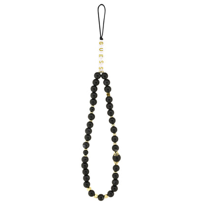 Apple iPhone 15 Kılıf Guess Orjinal Lisanslı PU Deri Bilek Askı İpli Metal Büyük 4G ve Yazı Logolu Kapak