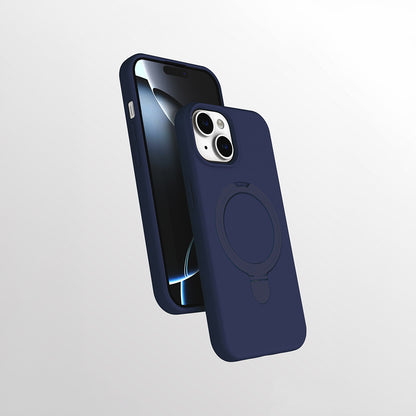 Apple iPhone 15 Kılıf M-safe Şarj Özellikli Standlı Zore Samara Kapak