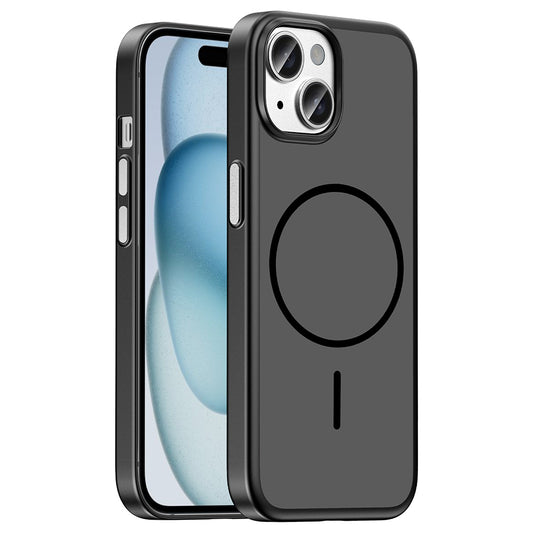 Apple iPhone 15 Kılıf M-Safe Şarj Özellikli Zore Lora PC Kapak