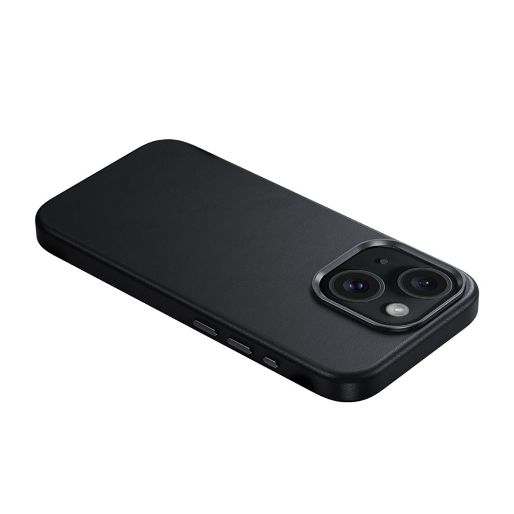 Apple iPhone 15 Kılıf M-safe Şarj Özellikli Benks Vintage Leather Kapak