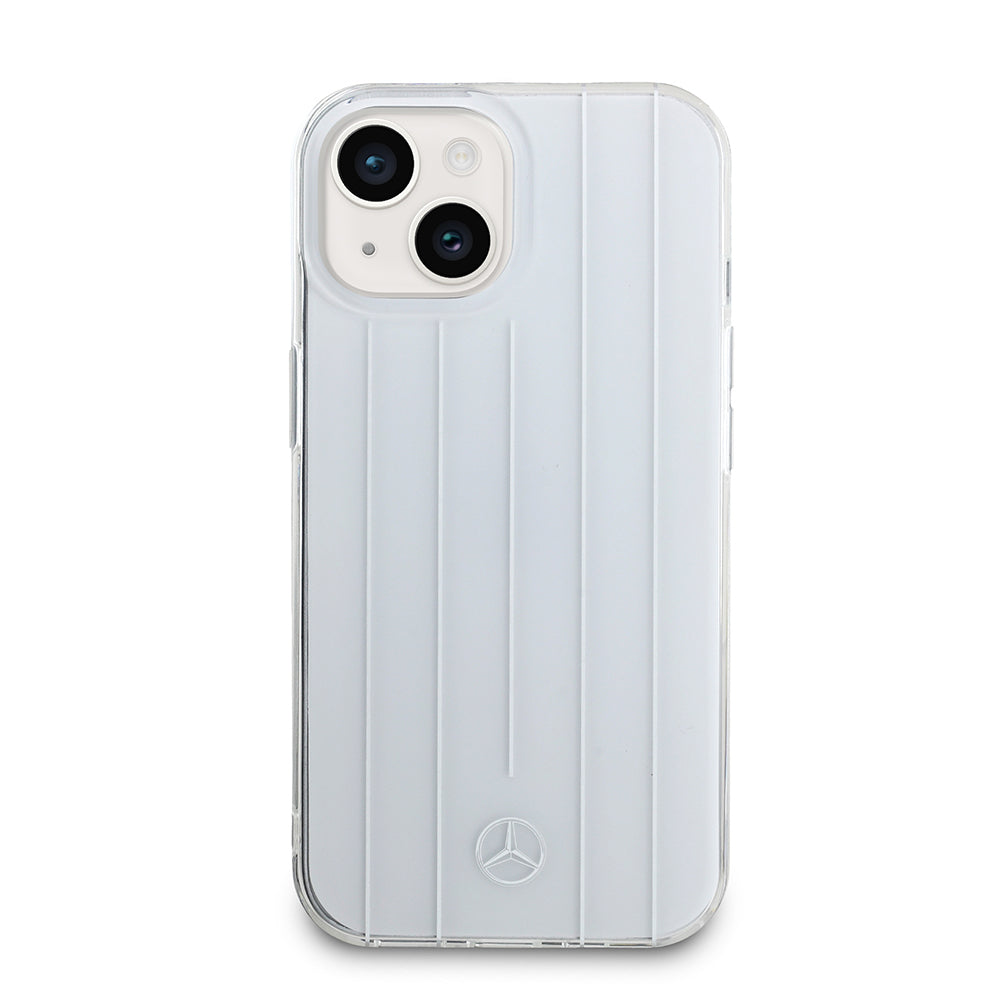 Apple iPhone 15 Kılıf Mercedes Benz Orjinal Lisanslı New Urban 3 IML Baskılı Paralel Çizgi Desenli Kapak