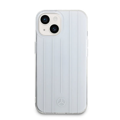 Apple iPhone 15 Kılıf Mercedes Benz Orjinal Lisanslı New Urban 3 IML Baskılı Paralel Çizgi Desenli Kapak