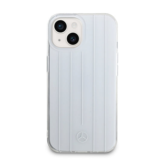Apple iPhone 15 Kılıf Mercedes Benz Orjinal Lisanslı New Urban 3 IML Baskılı Paralel Çizgi Desenli Kapak