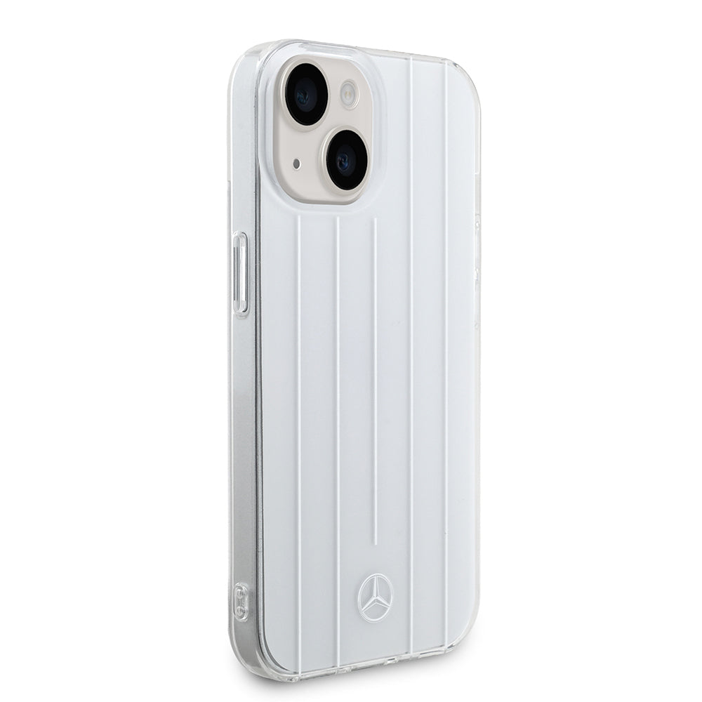 Apple iPhone 15 Kılıf Mercedes Benz Orjinal Lisanslı New Urban 3 IML Baskılı Paralel Çizgi Desenli Kapak