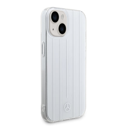Apple iPhone 15 Kılıf Mercedes Benz Orjinal Lisanslı New Urban 3 IML Baskılı Paralel Çizgi Desenli Kapak