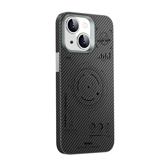 Apple iPhone 15 Kılıf Wiwu HHX-016 Karbon Fiber 600D Mars Kapak