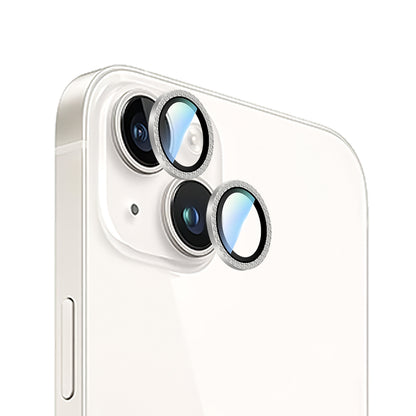 Apple iPhone 15 Plus CaseWorld Alloy Sparkling Diamond Serisi Taşlı Lens Koruyucu