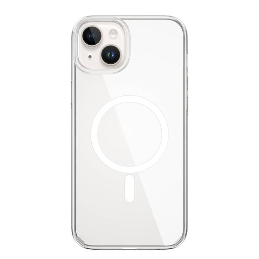 Apple iPhone 15 Plus Kılıf Wiwu BC-022 M-safe Şarj Özellikli Şeffaf Transparan Kapak