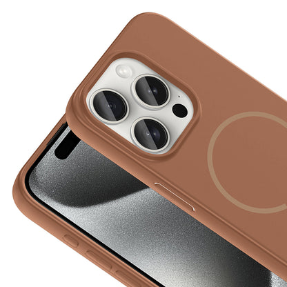 Apple iPhone 15 Pro Kılıf M-safe Şarj Özellikli Zore Meta Kapak