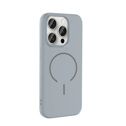Apple iPhone 15 Pro Kılıf M-safe Şarj Özellikli Zore Meta Kapak