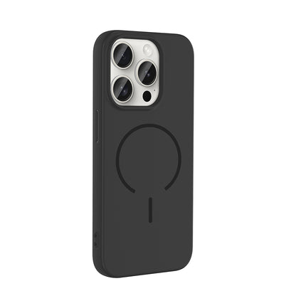 Apple iPhone 15 Pro Kılıf M-safe Şarj Özellikli Zore Meta Kapak