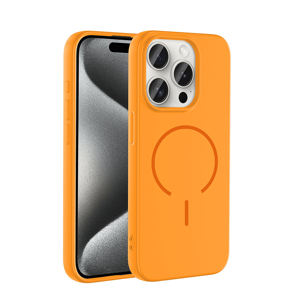 Apple iPhone 15 Pro Kılıf M-safe Şarj Özellikli Zore Meta Kapak