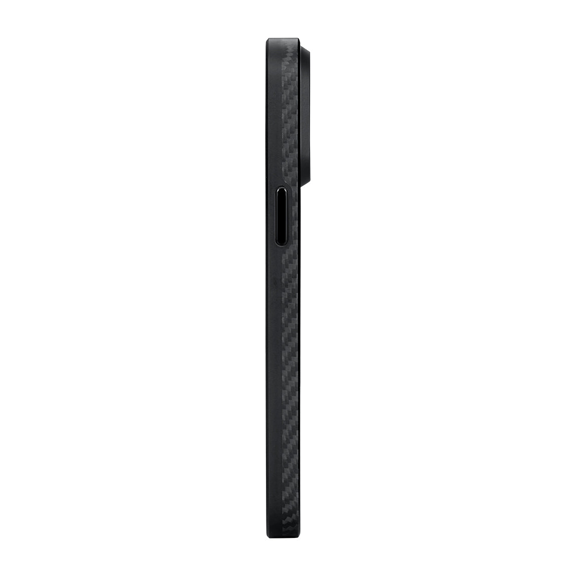 Apple iPhone 15 Pro Kılıf M-safe Şarj Özellikli 1500D Aramid Fiber Pitaka Military-Grade Classic Serisi Black-Grey Twill Kapak