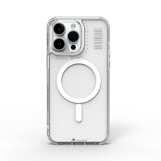 Apple iPhone 15 Pro Kılıf M-safe Şarj Özellikli Şeffaf Transparan Wiwu Turkey D Serisi Kapak
